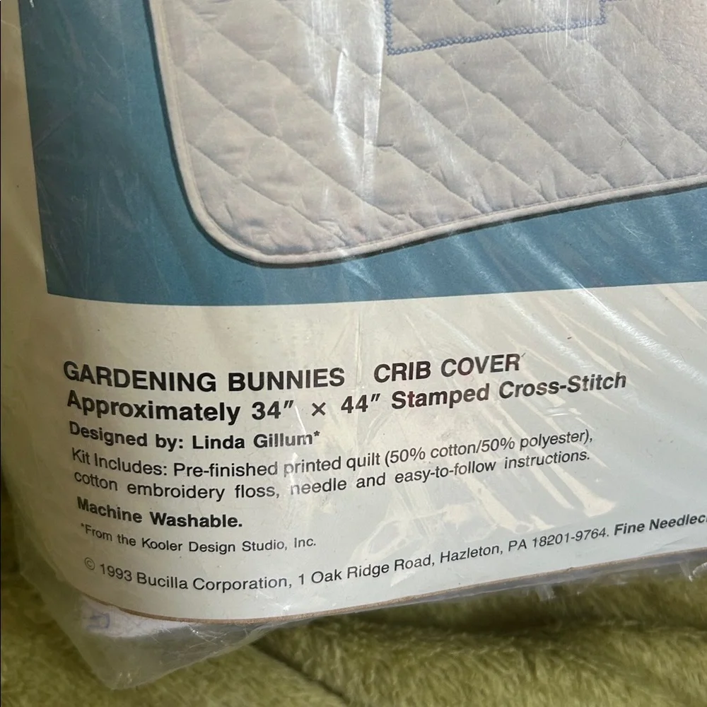 NWTMIP Bucilla Crib Cover Quilt KIT Baby Infant 